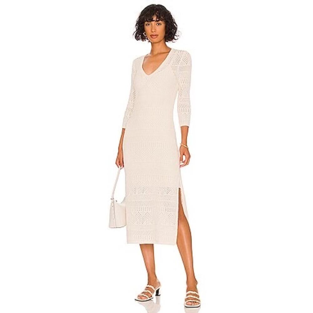 Revolve Rag & Bone Renee Long Dress in Ivory Small Medium